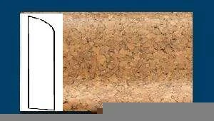 Плинтус пробковый ArtCorkDesing С 106 (Колер 8) 10х60х910 мм в Магнитогорске