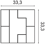Декоративная панель Orac W103 (33.3x33.3x2.5 см) в Магнитогорске