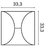 Декоративная панель Orac W107 (33.3x33.3x2.9 см) в Магнитогорске