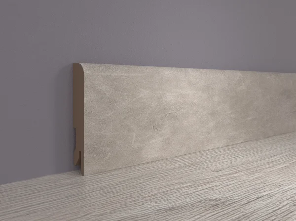 Плинтус MDF Bonkeel 24066 Бетон Лофт Светлый (80х16х2400 мм) в Магнитогорске