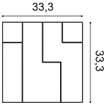 Декоративная панель Orac W102 (33.3x33.3x2.5 см) в Магнитогорске
