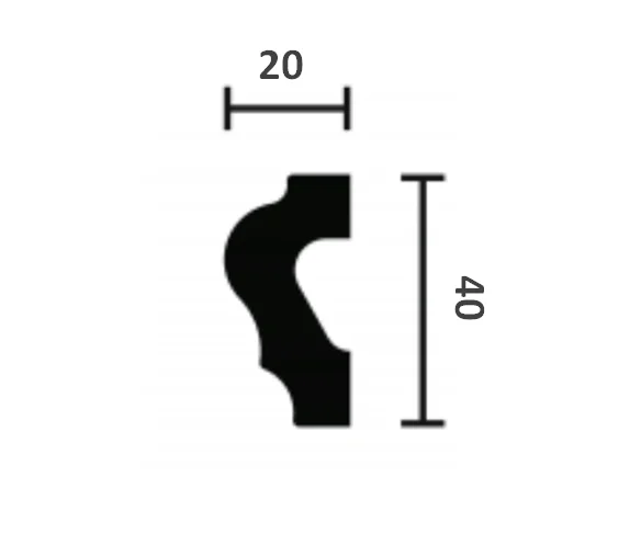 Молдинг NMC Wallstyl WL2 (40х20х2000 мм) в Магнитогорске