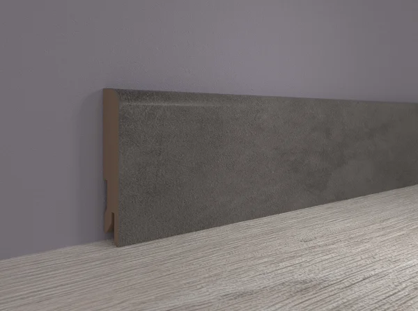 Плинтус MDF Bonkeel 24064 Бетон Лофт Графит (100х16х2400 мм) в Магнитогорске