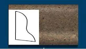 Плинтус пробковый ArtCorkDesing С 102 (Колер 7) 20x40x910 мм в Магнитогорске