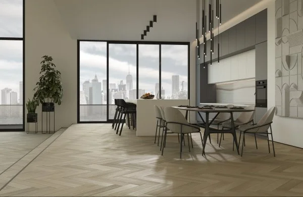 Паркетная доска Quartz Parquet Английская Ёлка Дуб Лимба 33-405 в Магнитогорске