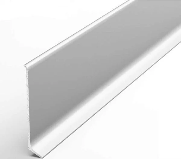 Алюминиевый плинтус Bonkeel ПЛ60 501л Серебро Люкс (58,5х11,2х2500мм) в Магнитогорске