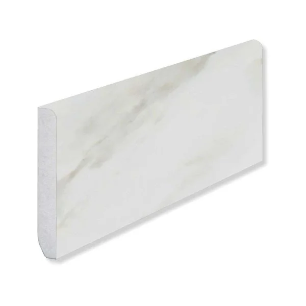 Кварцевый плинтус Fargo 6089-1 Белый Мрамор 80х11х2200 мм в Магнитогорске