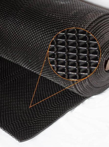 Грязезащитное рулонное покрытие ЗигЗаг Черный 5 мм (0,9 м) Китай в Магнитогорске