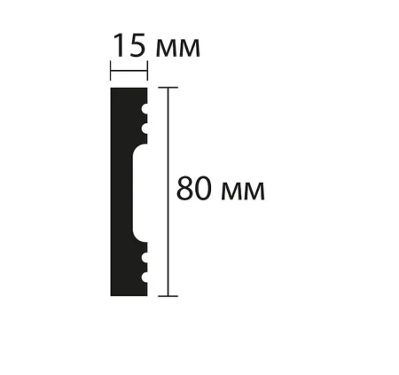Плинтус NMC Wallstyl FD8 (80х15х2000 мм) в Магнитогорске