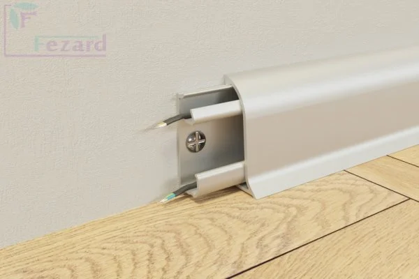 Алюминиевый плинтус Fezard Серебро 43х22х2,5м в Магнитогорске