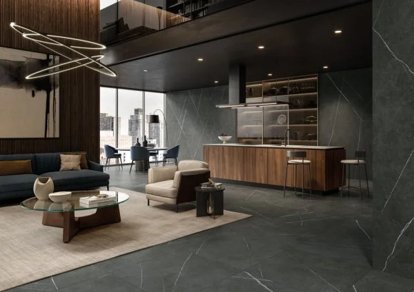 Керамогранит Italon Метрополис Империал Блэк 120х278 (Натуральная и Реттифицированная) в Магнитогорске