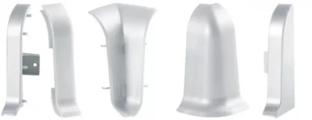 Соединитель для плинтуса ALP-C43 Серебро (ПВХ) в Магнитогорске