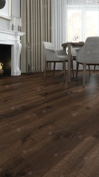 Каменно-полимерная плитка Alpine Floor Real Wood Дуб Мокка ECO 2-2, 6 мм 43 класс в Магнитогорске