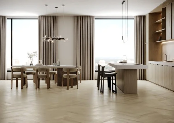 Паркетная доска Quartz Parquet Английская Ёлка Дуб Испанский 33-404 в Магнитогорске