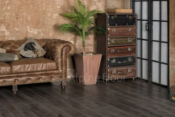 Кварц-виниловая плитка Alpine Floor Premium XL Дуб Торфяной ЕСО 7-11, 8 мм. 43 класс в Магнитогорске