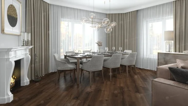 Каменно-полимерная плитка Alpine Floor Real Wood Дуб Мокка ECO 2-2, 6 мм 43 класс в Магнитогорске