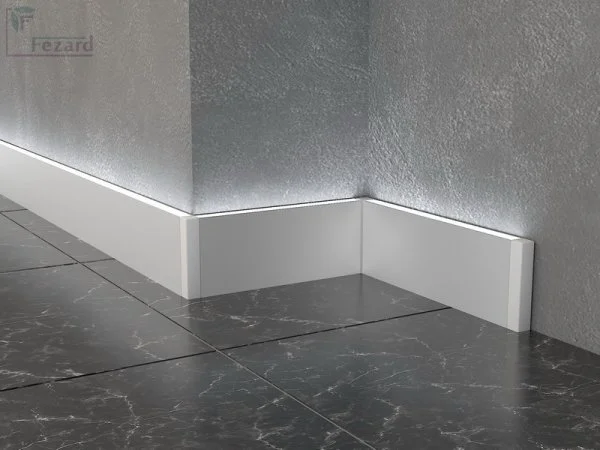 Алюминиевый плинтус Fezard Кабельный ALP-G80-LA Алюминий 80*15*2500 мм в Магнитогорске