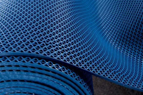 Грязезащитное рулонное покрытие ЗигЗаг Синий 4,5 мм (1,2 м) Китай в Магнитогорске