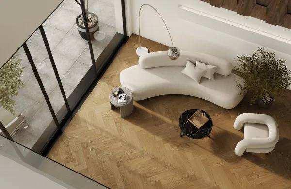 Паркетная доска Quartz Parquet Английская Ёлка Дуб Рустикальный 33-410 в Магнитогорске