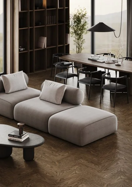 Паркетная доска Quartz Parquet Штучный паркет Дуб Брауни 44-413 в Магнитогорске