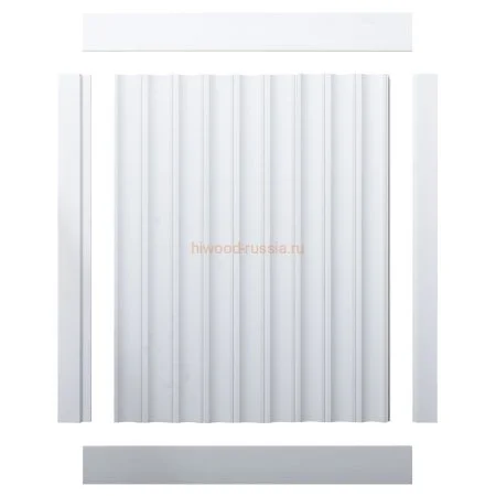 Финишный молдинг LF124B NP левый белый (31х12х2700мм) в Магнитогорске