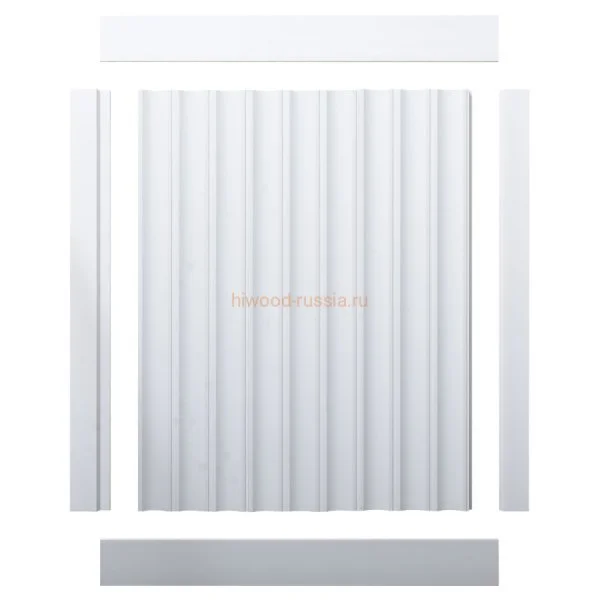 Финишный молдинг LF124A NP правый белый (42х12х2700мм) в Магнитогорске