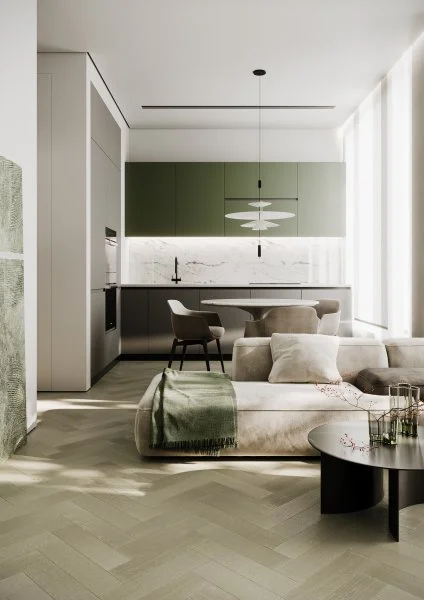 Паркетная доска Quartz Parquet Штучный паркет Дуб Лунный 44-1258-08 в Магнитогорске