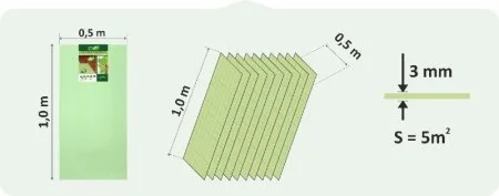 Подложка Солид 3мм листовая (5м2) в Магнитогорске