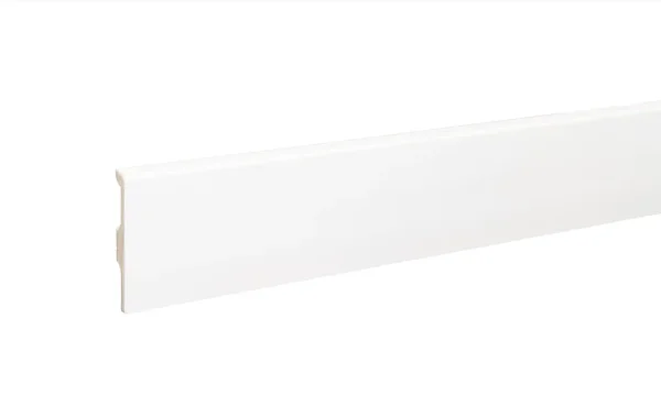 Плинтус дюрополимерный Bonkeel 01 Белый (80х14х2000 мм) в Магнитогорске
