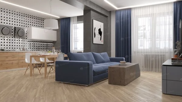 Каменно-полимерная плитка Alpine Floor Sequoia Секвойя Коньячная ECO 6-2, 4мм 43 класс в Магнитогорске