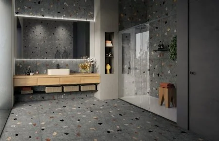 Керамогранит Coliseum Палладио Блэк 60х120 (Натуральный и Реттифицированный) в Магнитогорске