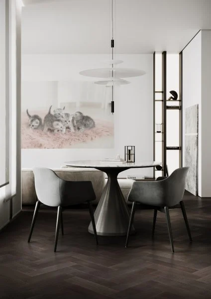 Паркетная доска Quartz Parquet Штучный паркет Дуб Смоляной 44-1258-01 в Магнитогорске