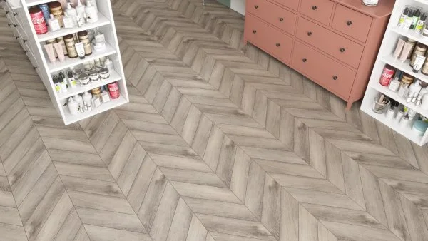 Кварц-виниловая плитка Alpine Floor Chevron Дуб Исида ECO 20-8 (2,5 мм. 43 класс) в Магнитогорске