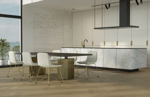 Паркетная доска Quartz Parquet Английская Ёлка Дуб Шампань 33-414 в Магнитогорске