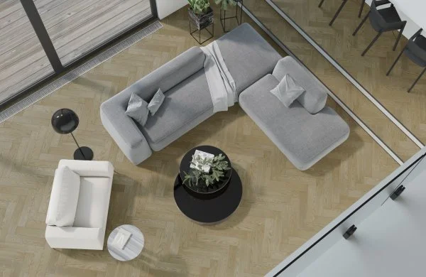 Паркетная доска Quartz Parquet Английская Ёлка Дуб Карельский 33-419 в Магнитогорске