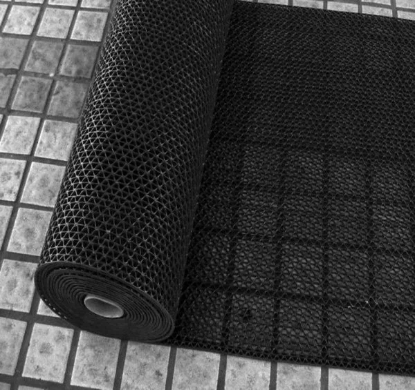 Грязезащитное рулонное покрытие ЗигЗаг Черный 5 мм (0,9 м) Китай в Магнитогорске