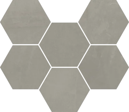 Керамогранит Italon Континуум Айрон Мозаика Гексагон (Натуральная 25х29) в Магнитогорске