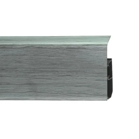 Пластиковый плинтус Royce №333 Серебристый Жемчуг (80х24х2200мм) в Магнитогорске