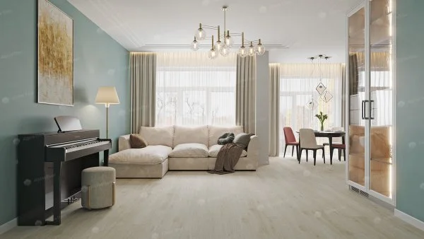 Каменно-полимерная плитка Alpine Floor Solo Plus Модерато ЕСО 14-1101, 4 мм, 43 класс в Магнитогорске