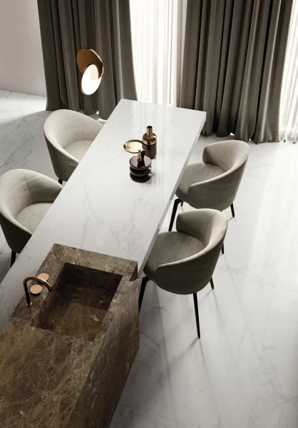 Керамогранит Italon Шарм Делюкс Бьянко Микеланджело 60х120 (Паттинированная и реттифицированная) в Магнитогорске