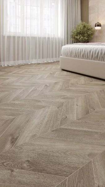 Кварц-виниловая плитка Alpine Floor Chevron Дуб Натур. Отбеленный ECO 20-3 (2,5 мм. 43 класс) в Магнитогорске