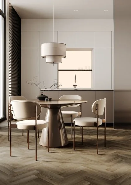 Кварц-виниловая плитка Fargo Herringbone 44-4105-12 Дуб Ванкувер (Градиент) в Магнитогорске