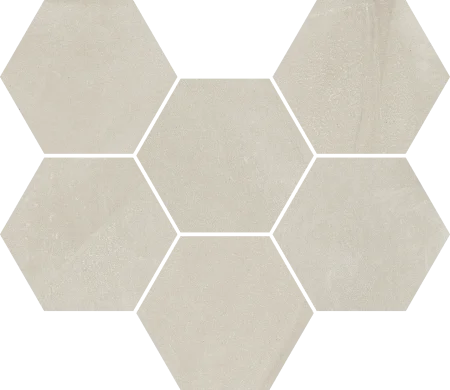 Керамогранит Italon Континуум Пьюр Мозаика Гексагон (Натуральная 25х29) в Магнитогорске