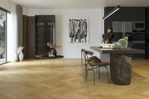 Паркетная доска Quartz Parquet Английская Ёлка Дуб Медовый Раф 33-463 в Магнитогорске