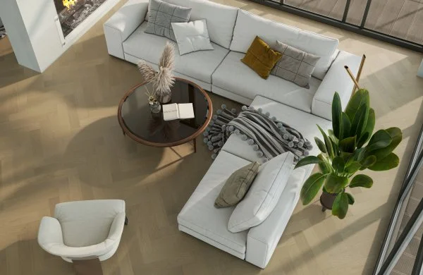 Паркетная доска Quartz Parquet Английская Ёлка Дуб Шампань 33-414 в Магнитогорске