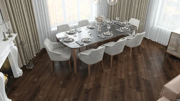 Каменно-полимерная плитка Alpine Floor Real Wood Дуб Мокка ECO 2-2, 6 мм 43 класс в Магнитогорске