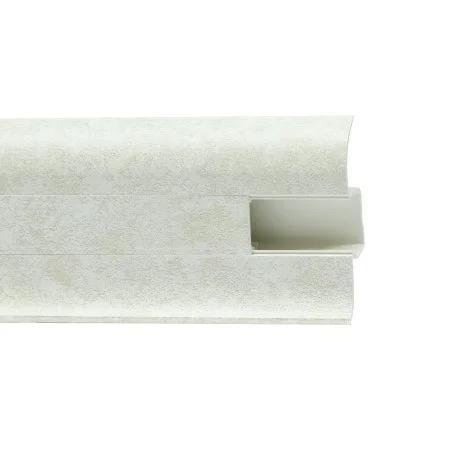 Пластиковый плинтус Royce №860 Белый Кварц (58х22х2200мм) в Магнитогорске