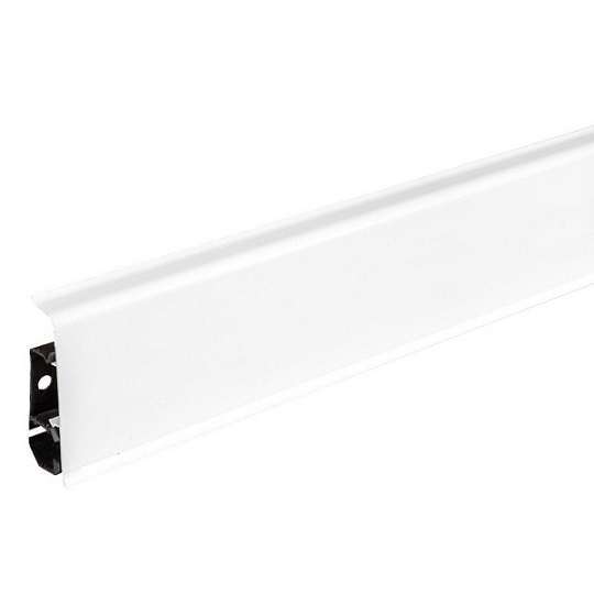 Плинтус пластиковый Arbiton INDO70 01 Белый блеск 2,5 м в #REGION_NAME_DECLINE_PP#