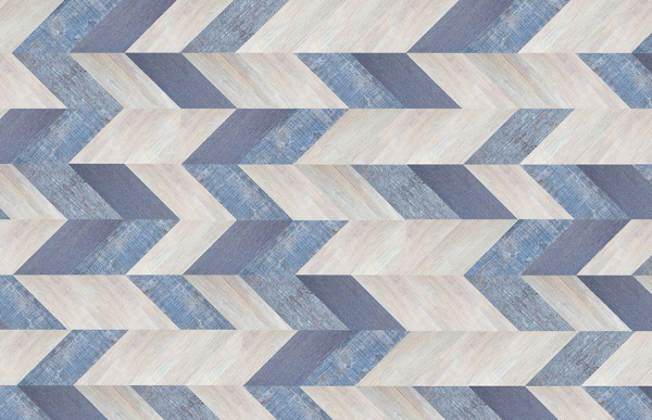 Пробковое покрытие CorkStyle Chevron Blue (1235*305*6 мм) HC в #REGION_NAME_DECLINE_PP#